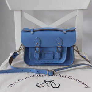 The Cambridge Satchel Company Leather 8.5 inch The Mini Satchel in Light Blue